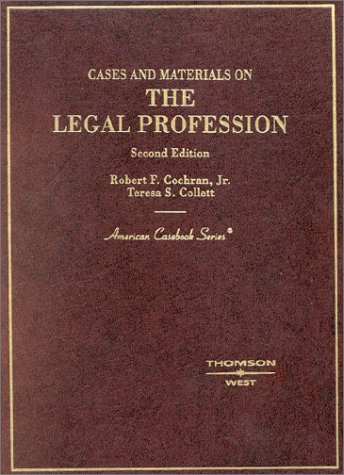 9780314143914: Cases and Materials on the Legal Profession (American Casebook Series)