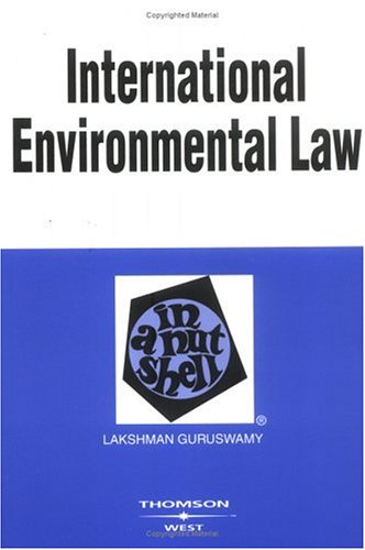 Stock image for International Environmental Law in a Nutshell for sale by Better World Books