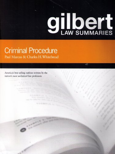 Imagen de archivo de Criminal Procedure: Gilbert Law Summaries a la venta por Thomas F. Pesce'
