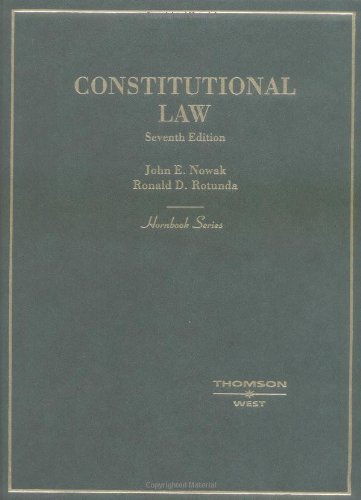 9780314144522: Constitutional Law (Hornbook Series)