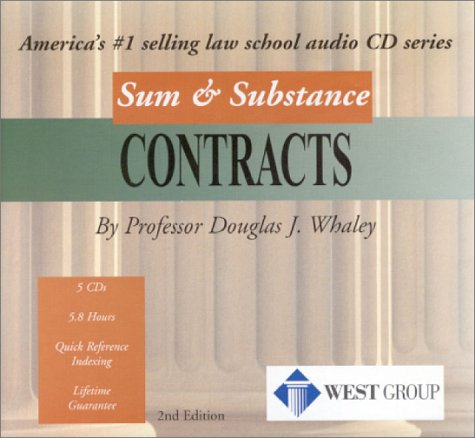 Contracts (Sum & Substance Cd's "Outstanding Professor"Series) (9780314144683) by Whaley, Douglas J.