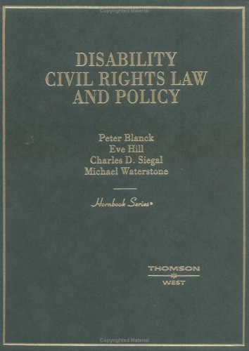 9780314145147: Disability Civil Rights Law and Policy (Hornbook)