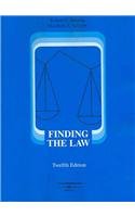 9780314145796: Finding the Law (American Casebook Series)