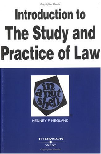 Stock image for Introduction to the Study and Practice of Law in a Nutshell for sale by Better World Books