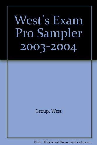 Beispielbild fr West's Exam Pro Sampler 2003-2004 zum Verkauf von Wonder Book