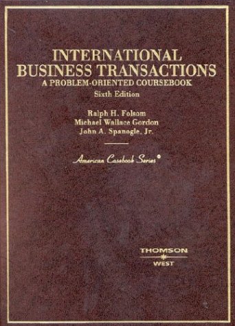 Beispielbild fr International Business Transactions: A Problem-Oriented Coursebook (American Casebook) zum Verkauf von Buchpark