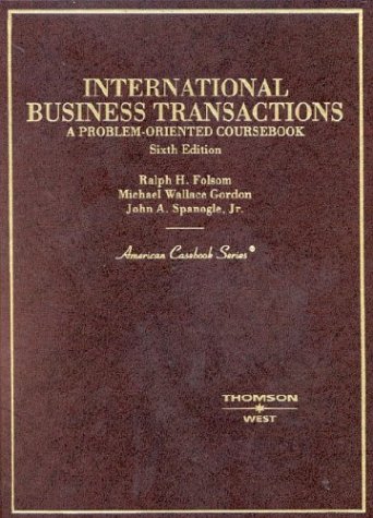 Beispielbild fr International Business Transactions : A Problem-Oriented Coursebook zum Verkauf von Ammareal