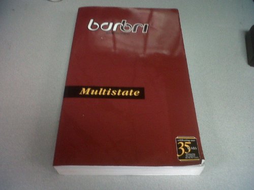 Stock image for Barbri Bar Review Multistate for sale by PAPER CAVALIER UK