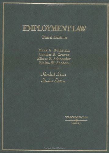 Stock image for Employment Law, Student Edition (Hornbook Series) for sale by HPB-Red