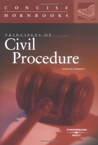 9780314150516: Principles of Civil Procedure: Concise Handbook