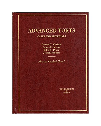 Beispielbild fr Advanced Torts, Cases And Materials (American Casebook Series) zum Verkauf von HPB-Emerald