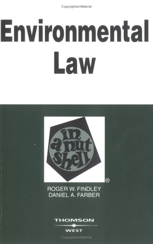 9780314151766: Environmental Law in a Nutshell