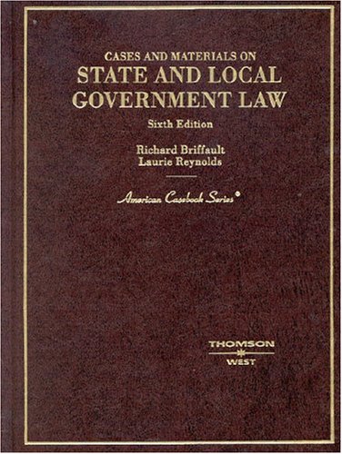 Stock image for State and Local Government Law: Cases and Materials (American Casebook Series) for sale by Rye Berry Books