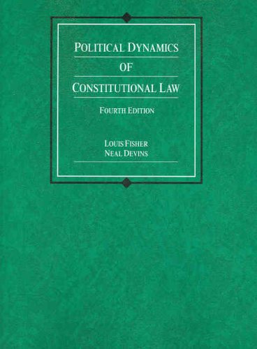 Beispielbild fr Political Dynamics of Constitutional Law zum Verkauf von Better World Books