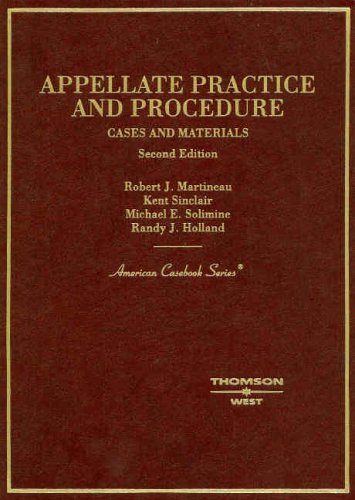 Stock image for Cases and Materials on Appellate Practice and Procedure (Coursebook) for sale by Wonder Book