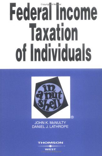 Beispielbild fr Federal Income Taxation of Individuals 7th Edition (In a Nutshell) zum Verkauf von HPB-Red