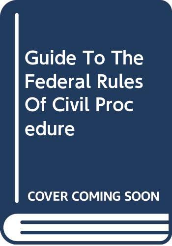 Beispielbild fr A Student's Guide to the Federal Rules of Civil Procedure zum Verkauf von HPB-Ruby