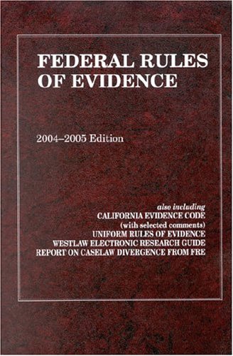Stock image for Federal Rules of Evidence, 2004-2005 for sale by HPB-Red