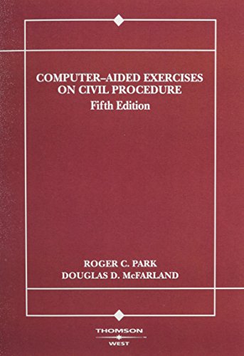 9780314154187: Computer-Aided Exercises on Civil Procedure (American Casebook Series)