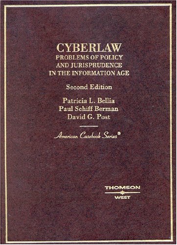 Imagen de archivo de Cyberlaw - Problems of Policy and Jurisprudence in the Information Age a la venta por Better World Books