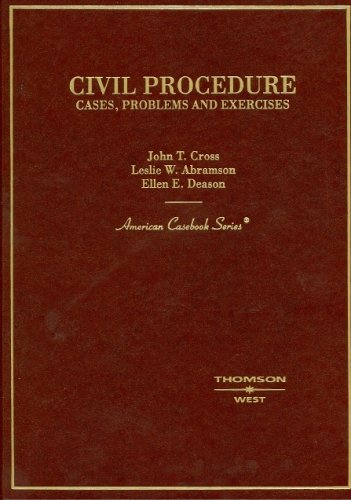 Imagen de archivo de Civil Procedure : Cases, Problems and Exercises a la venta por Better World Books