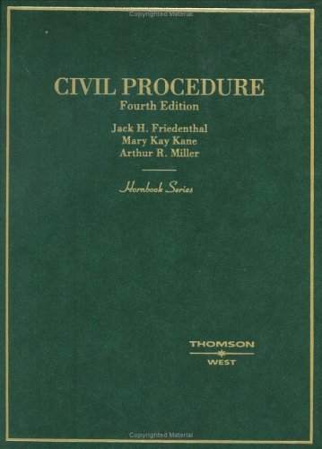 Beispielbild fr Civil Procedure (Hornbook) zum Verkauf von Goodwill of Colorado