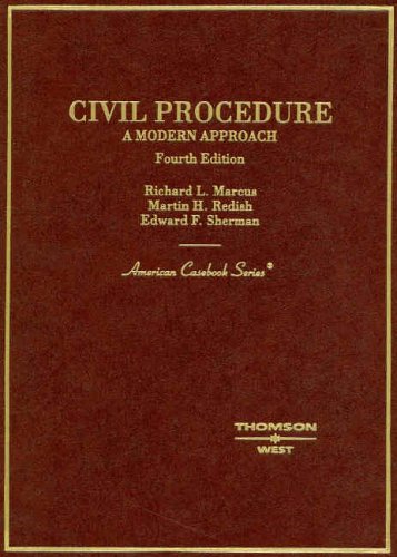 Imagen de archivo de Civil Procedure: A Modern Approach (American Casebooks) a la venta por Wonder Book