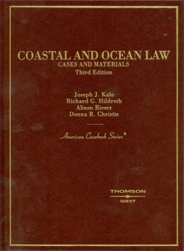 Beispielbild fr Coastal and Ocean Law (American Casebook Series) zum Verkauf von HPB-Red