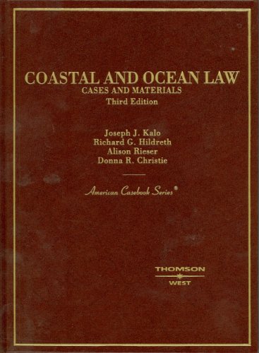 Imagen de archivo de Coastal and Ocean Law (American Casebook Series) a la venta por HPB-Red