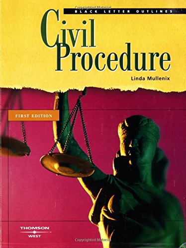 Imagen de archivo de Mullenix&#39;s Black Letter Outline on Civil Procedure a la venta por Wrigley Books