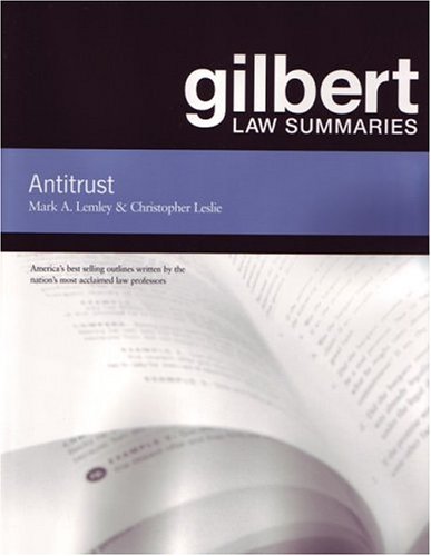 Stock image for Gilbert Law Summaries: Antitrust for sale by POQUETTE'S BOOKS