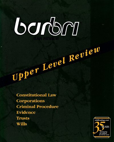 Imagen de archivo de Barbri Bar Review Upper Level Review a la venta por HPB-Red