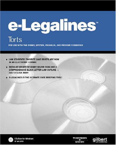 E-Legalines Software: Torts (9780314158598) by Gilbert Staff