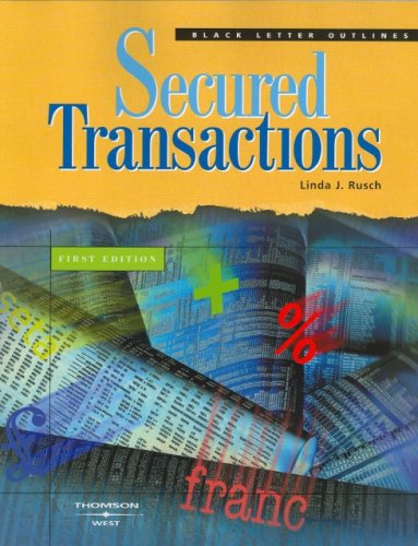9780314158604: Secured Transactions (Blackletter Outlines)