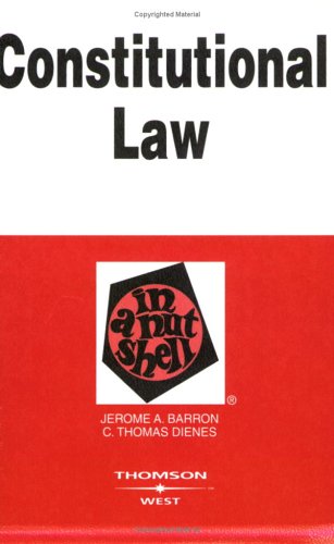 Imagen de archivo de Constitution Law in a Nutshell a la venta por Half Price Books Inc.
