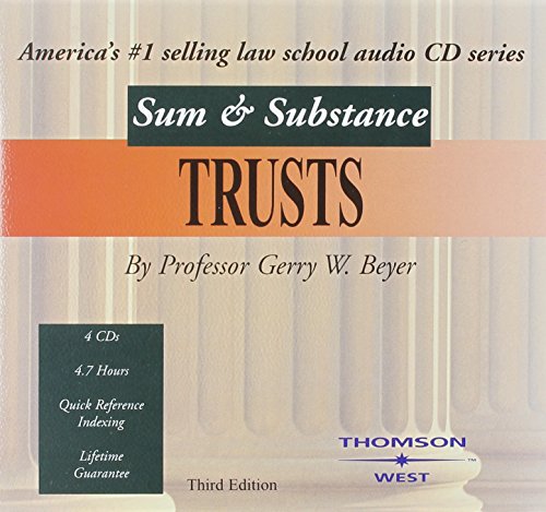 9780314159199: Beyer's Sum And Substance Audio Set on Trusts
