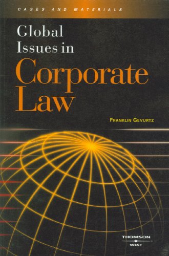 Stock image for Global Issues in Corporate Law for sale by Better World Books