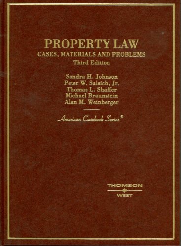 Imagen de archivo de Property Law, Cases, Materials and Problems, 3d (American Casebook Series) a la venta por HPB-Red
