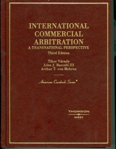 Beispielbild fr International Commercial Arbitration (American Casebook Series) zum Verkauf von HPB-Red