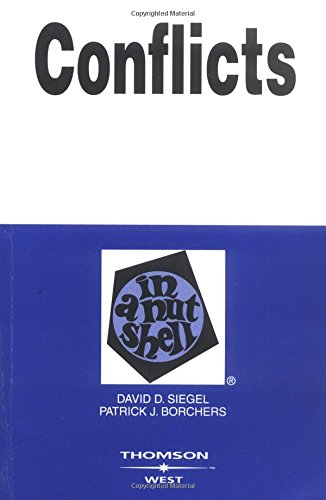 Beispielbild fr Conflicts in a Nutshell, 2005 zum Verkauf von Better World Books