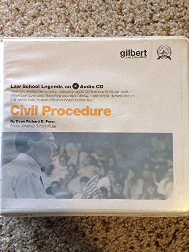 Civil Procedure, 2005 Ed. (Law School Legends Audio Series) (9780314160768) by Freer, Richard D