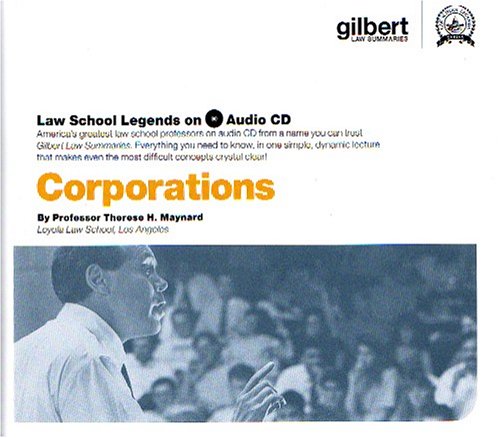 Imagen de archivo de Law School Legends Audio on Corporations (Law School Legends Audio Series) a la venta por Half Price Books Inc.