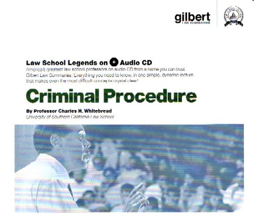 Criminal Procedure Law School Legends Audio Series By