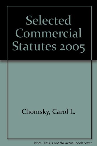 Stock image for Selected Commercial Statutes 2005 for sale by HPB-Red