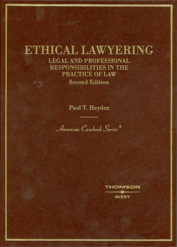 Beispielbild fr Ethical Lawyering (American Casebook) zum Verkauf von BooksRun