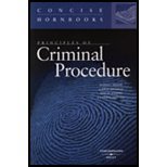 Imagen de archivo de Principles of Criminal Procedure (Concise Hornbook Series) a la venta por HPB-Red