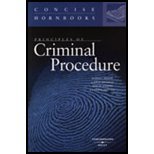 9780314163295: Principles of Criminal Procedure (Concise Hornbook Series)