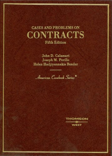 Imagen de archivo de Cases and Problems on Contracts a la venta por ThriftBooks-Dallas