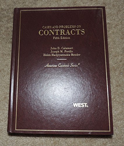 9780314166616: Cases and Problems on Contracts, 5th Edition (American Casebook Series)
