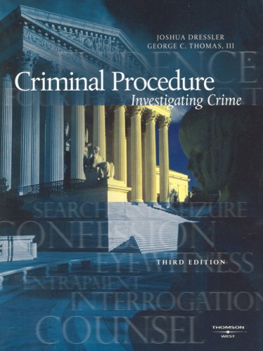 9780314166647: Criminal Procedure: Investigating Crime, (American Casebook Series)